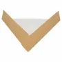 Palas triangulares de cartón marrón porciones pizzas