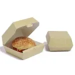 Caja hamburguesa de papel Kraft