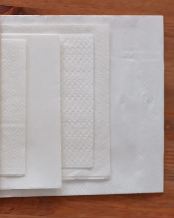 Servilleta tissue blanca 2 capas