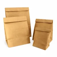 Bolsas de papel tipo kraft sin asas