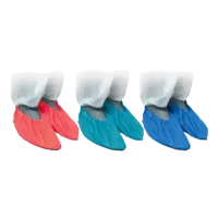 Cubrezapatos desechables de polietileno antideslizantes para industrias, hospitales y limpiezas