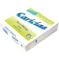 Servilleta de papel blanca punta a punta 40x40