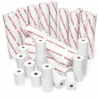 Pack de rollos papel térmico 80x80mm sin bisfenol para impresoras de tickets de caja y TPV